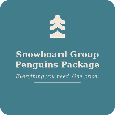 Snowboard Group Lesson Package Penguins Age 6