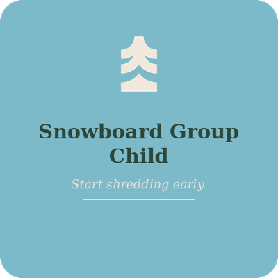 Snowboard Group Lesson 2 Hours Penguins Age 6