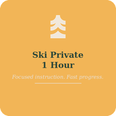 Ski Private Lesson - 1 Hour